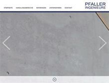 Tablet Screenshot of pfaller-ingenieure.de
